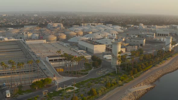 Flying By The Water Treatment Plant