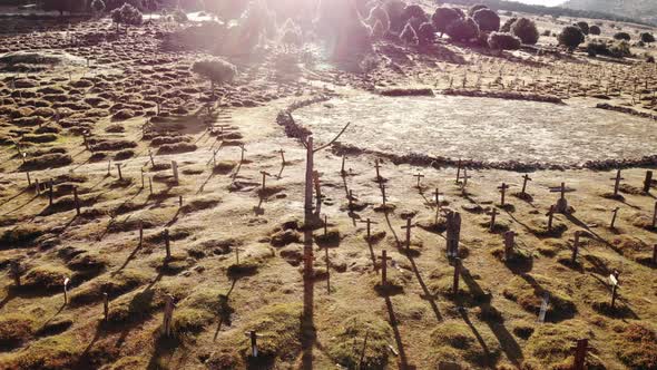 Sad Hill Cemetery in Spain alt
