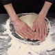 Stretching Raw Pizza Dough with your Hands - VideoHive Item for Sale