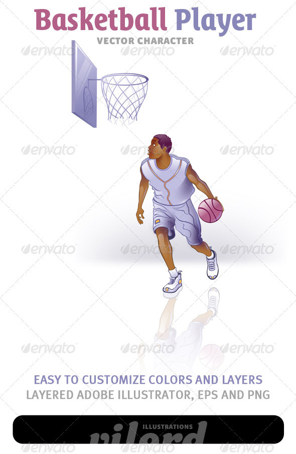Basketball Player Vector