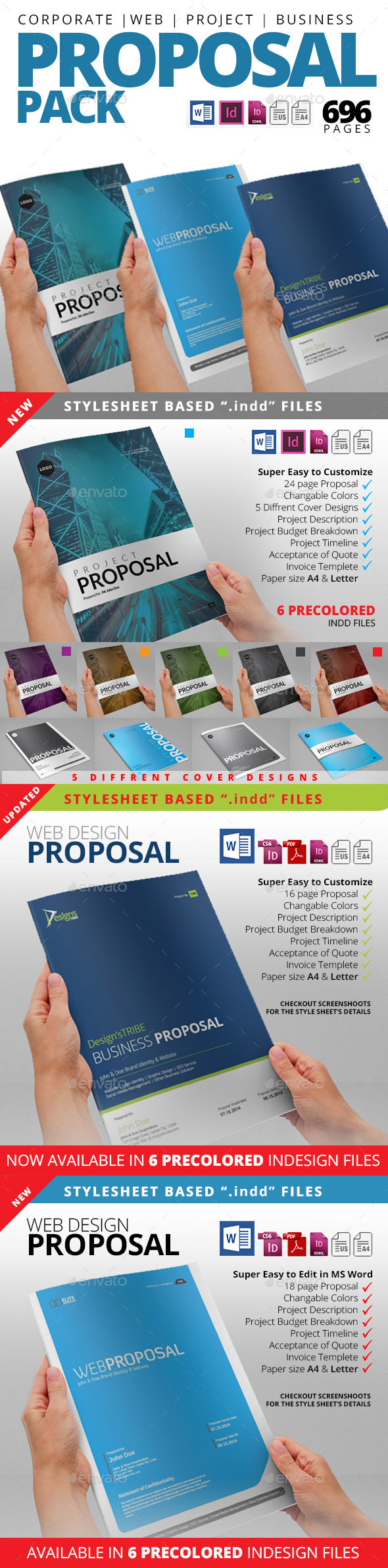 Proposal Pack 1 - Proposals & Invoices Stationery