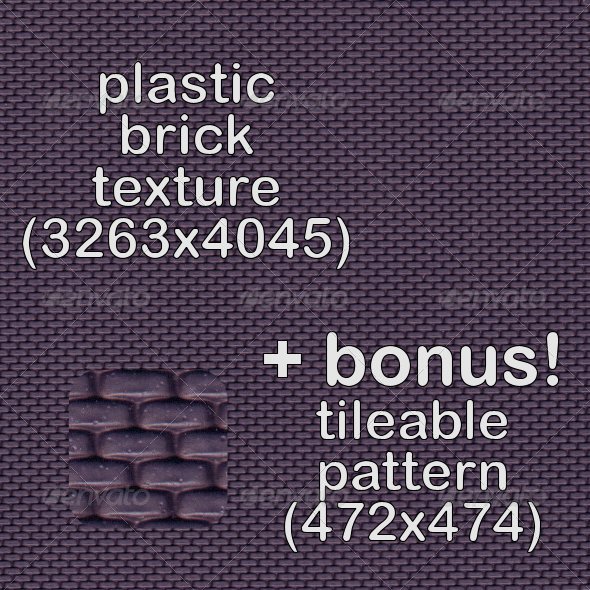 Tileable Plastic Brick Texture - Miscellaneous Textures