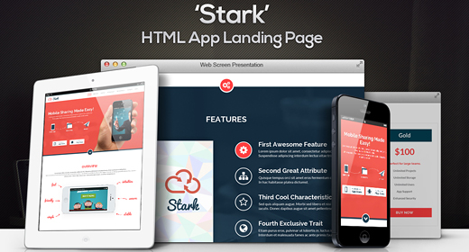 Parallax App Landing Pages