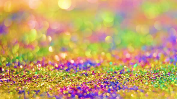 Warm Colourful Multi Colored Rotating Bokeh Lights Abstract Background alt