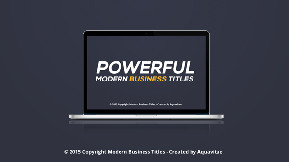 PowerfulModern Business Titles - VideoHive 11306639
