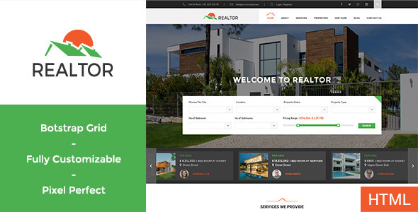 Realtor - Real - ThemeForest 11307292