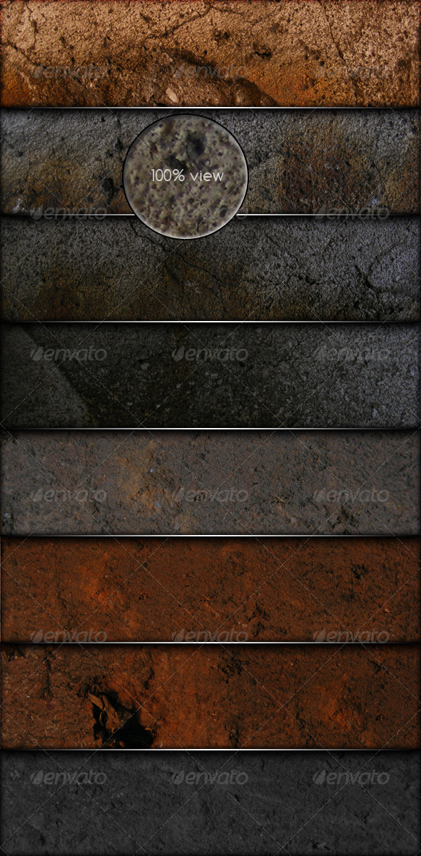 8 Grunge Textures with realistic look - Industrial / Grunge Textures