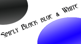 Simply Black, White & Blue