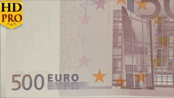 The Back Detail of the 500 Euro Bill