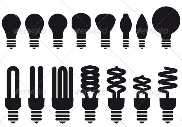 Energy Saving Bulbs - Man-made Objects Objects
