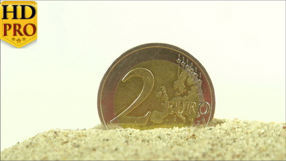 From Left to Right View of the 2 Euro Coin