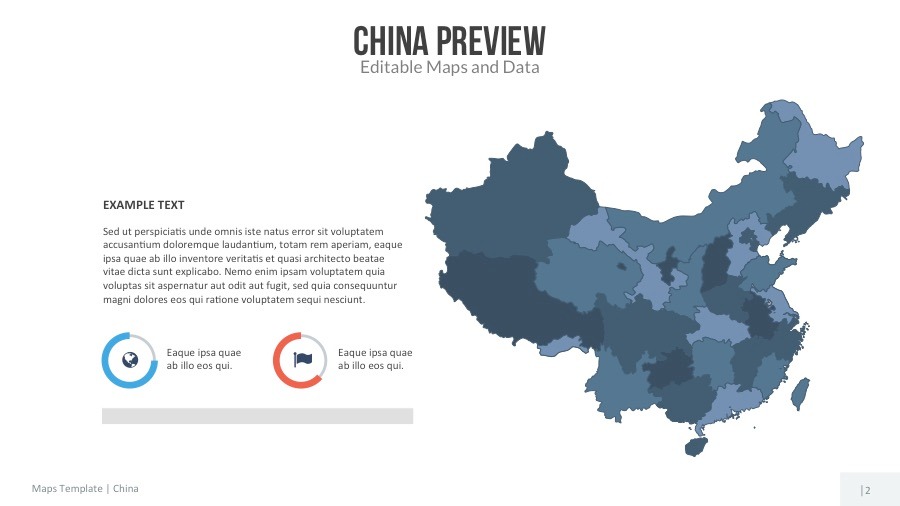 china map editable map presentation by slidekingdom graphicriver