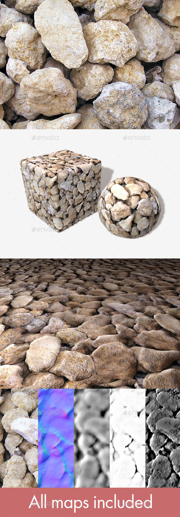 Geode Stones Seamless - 3Docean 11310558