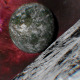 Exoplanet View from its Moon - VideoHive Item for Sale