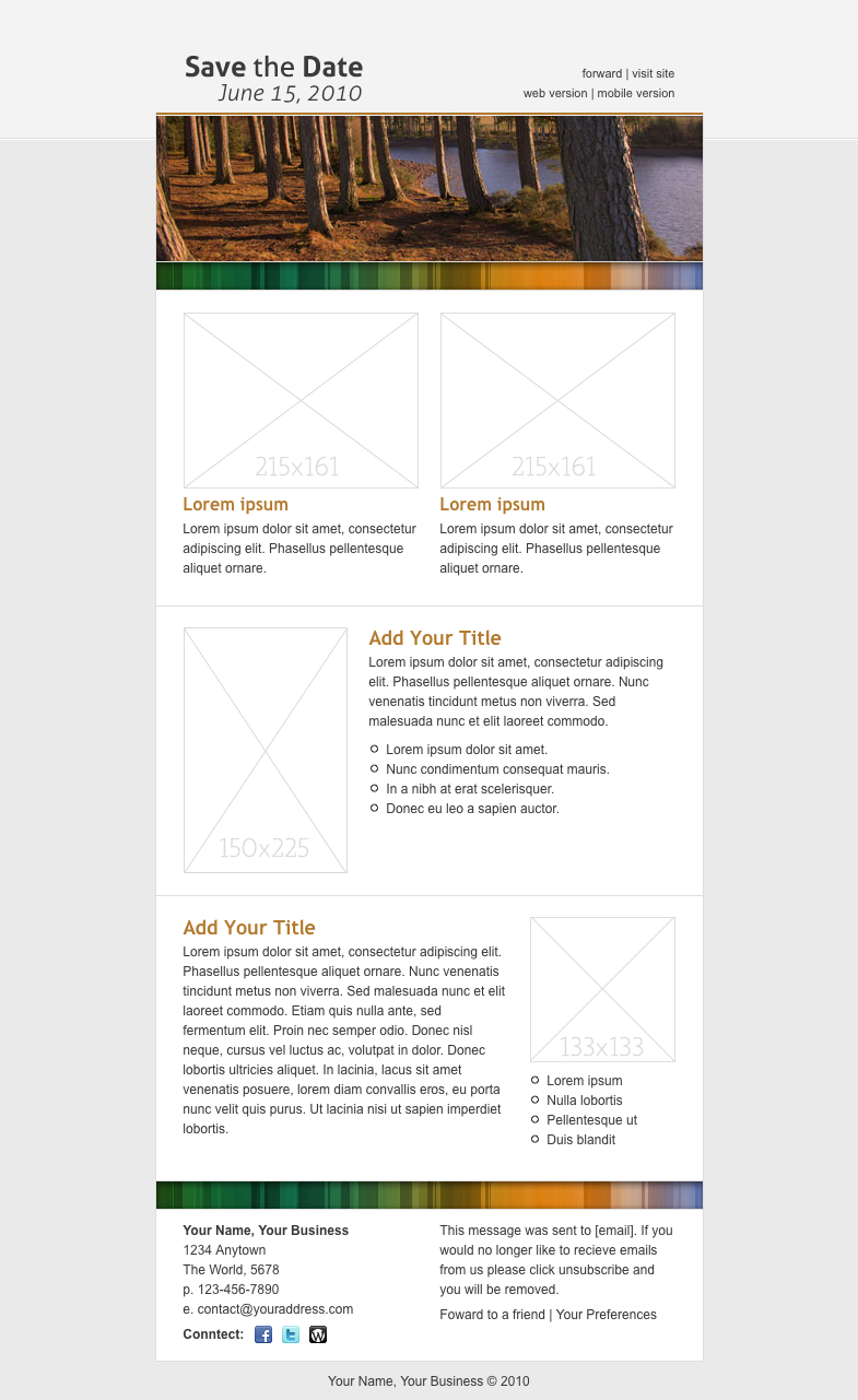save the date email templates