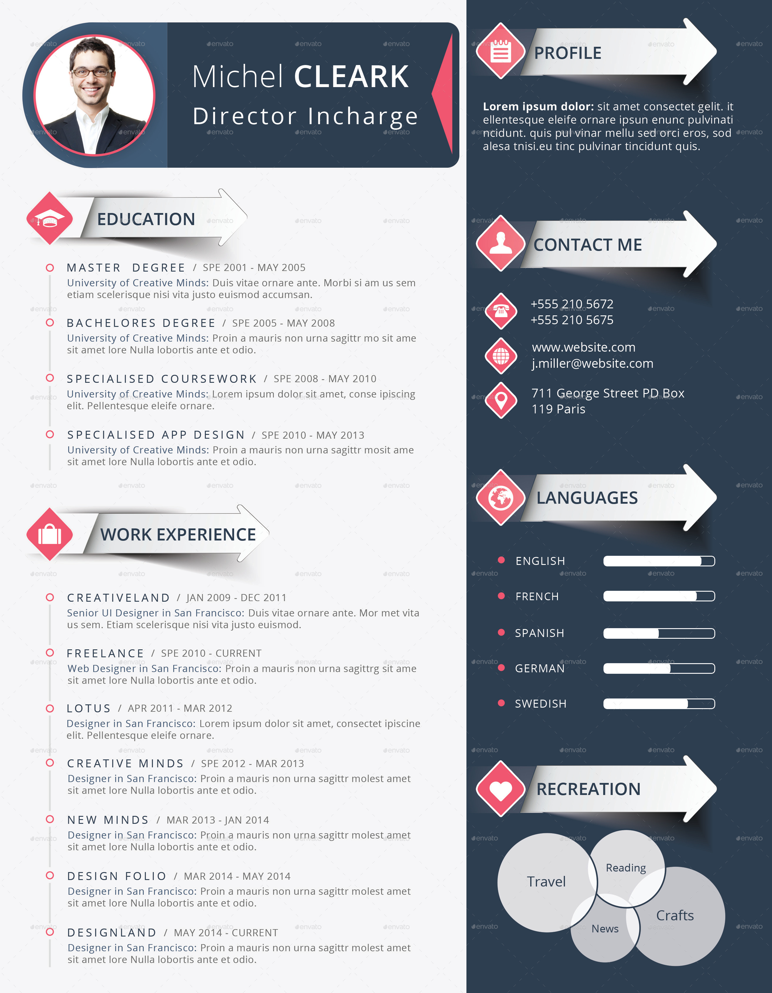 Corporate Resume Cv By Themexriver 