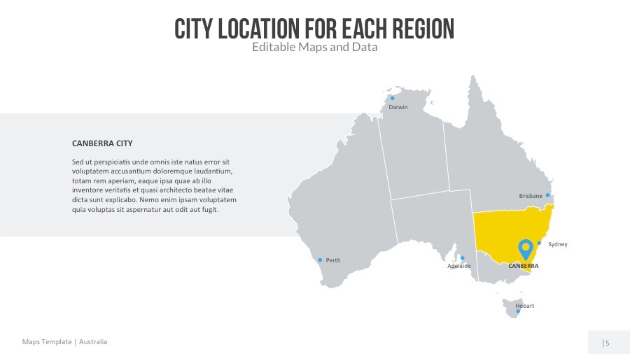 australia map editable map presentation by slidekingdom graphicriver maps for presentation
