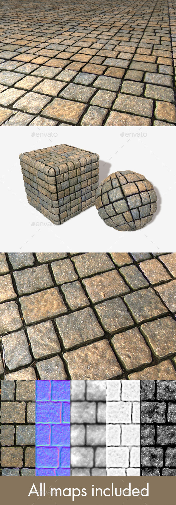 Floor Bricks Seamless - 3Docean 11322269
