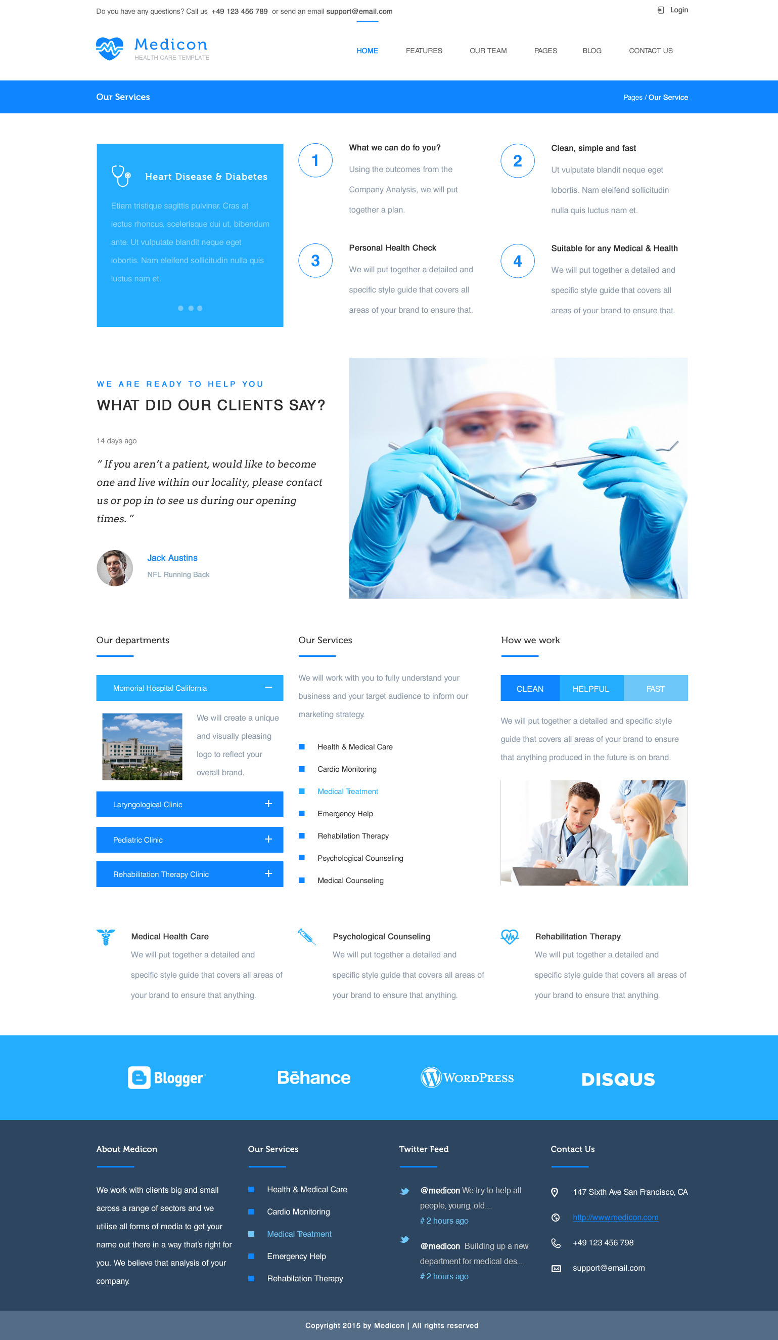 Medicon - Health Care PSD Template by KL-Webmedia | ThemeForest