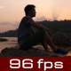 Asian Man Sitting At River Side Asian Man Sitting At River Side - VideoHive Item for Sale
