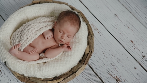 Little Newborn Baby Boy