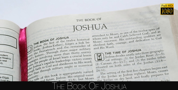 The Book Of Joshua, Stock Footage | VideoHive