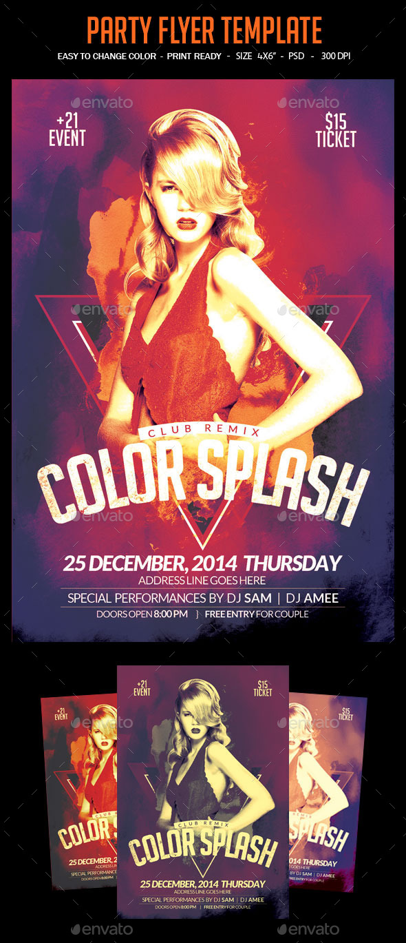 Party Flyer Template - Clubs & Parties Events