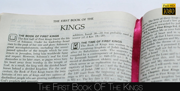 The First Book Of The Kings, Stock Footage | VideoHive