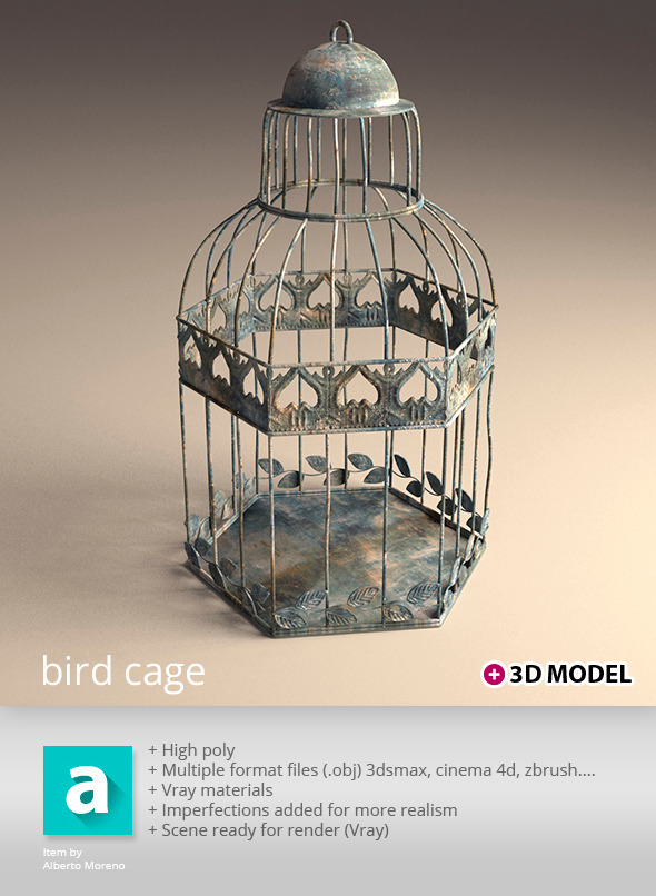 Bird Cage - 3Docean 11338279