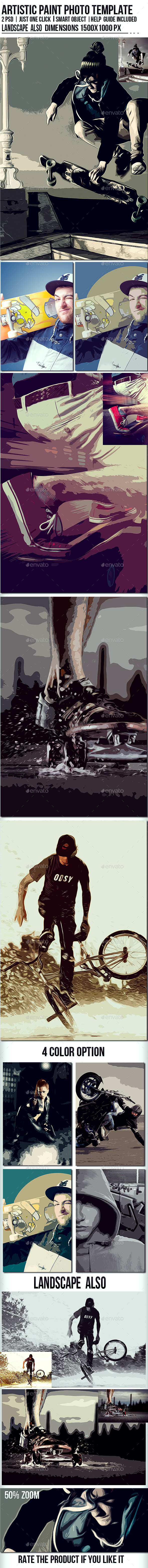Artistic Paint Photo Templates - Artistic Photo Templates