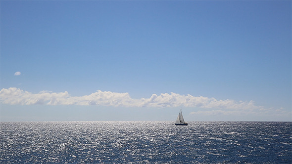 Yacht on the Sea