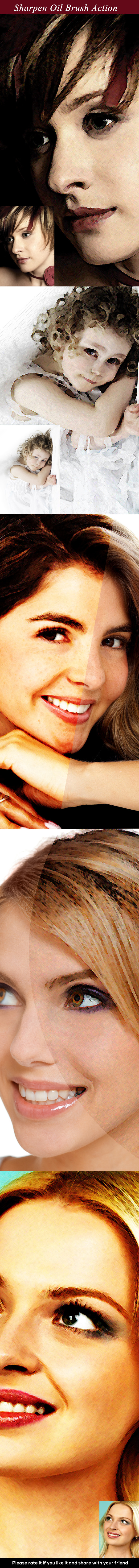 Sharpen Oil Brush Action - Photo Effects Actions