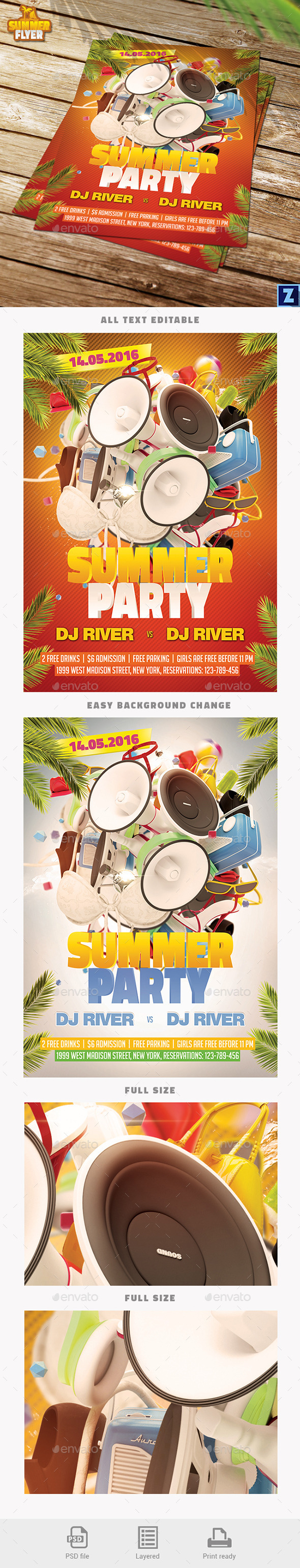 Summer Flyer - Events Flyers