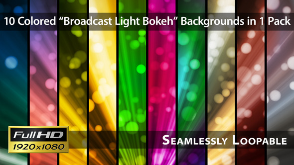 Broadcast Light Bokeh - Pack 07, Motion Graphics | VideoHive