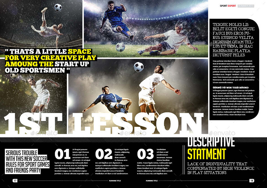 Sport Magazine by BeCreative GraphicRiver