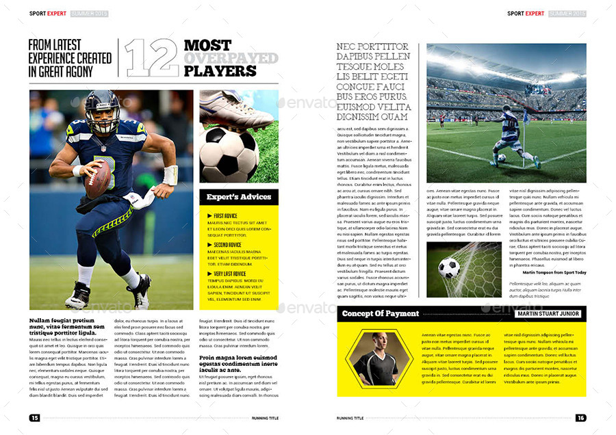 Sport Magazine by BeCreative GraphicRiver