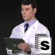 Doctor Working With High Tech Screen - VideoHive Item for Sale