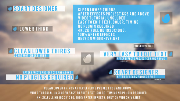 12 lower thirds - VideoHive 11372635