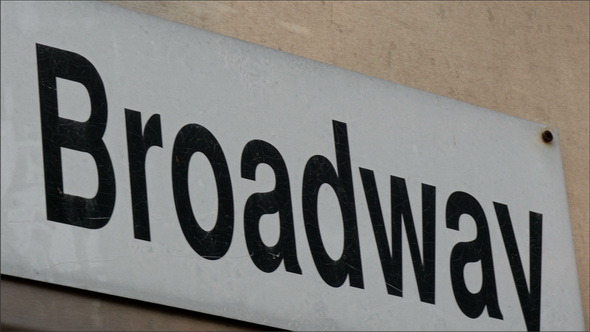 A 1a Broadway Sign from the Wall