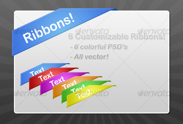 Corner Ribbons - Miscellaneous Icons