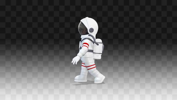 Cosmonaut Walking Side View alt