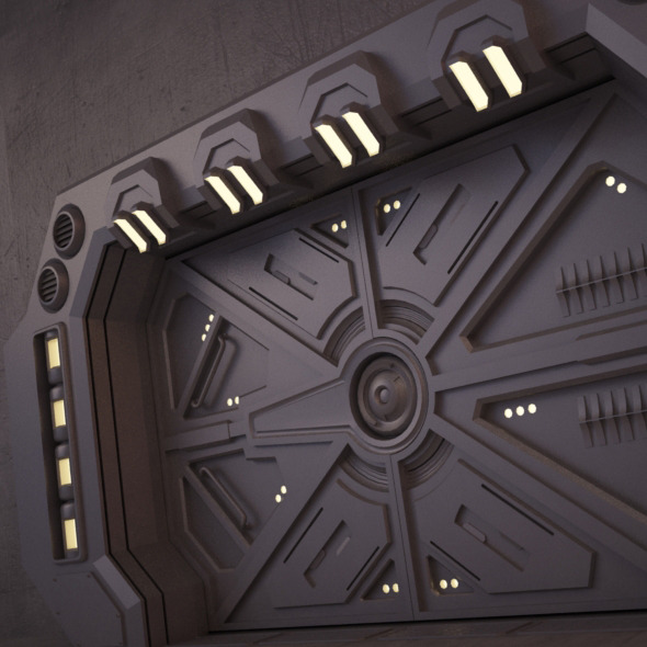 Sci-Fi Door 02 - 3DOcean Item for Sale