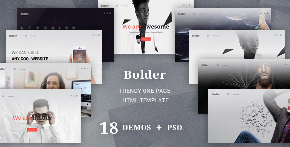 Marvelous Bolder - Trendy One Page Multipurpose Template