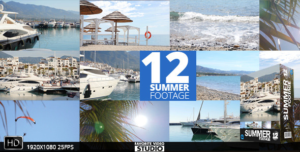 12 Summer Footage Pack