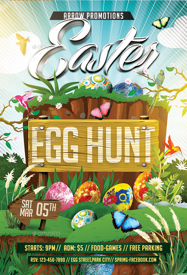 Easter Flyer Bundle, Print Templates | GraphicRiver