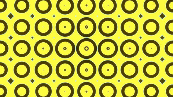 Geometry yellow  loop glow circle color background