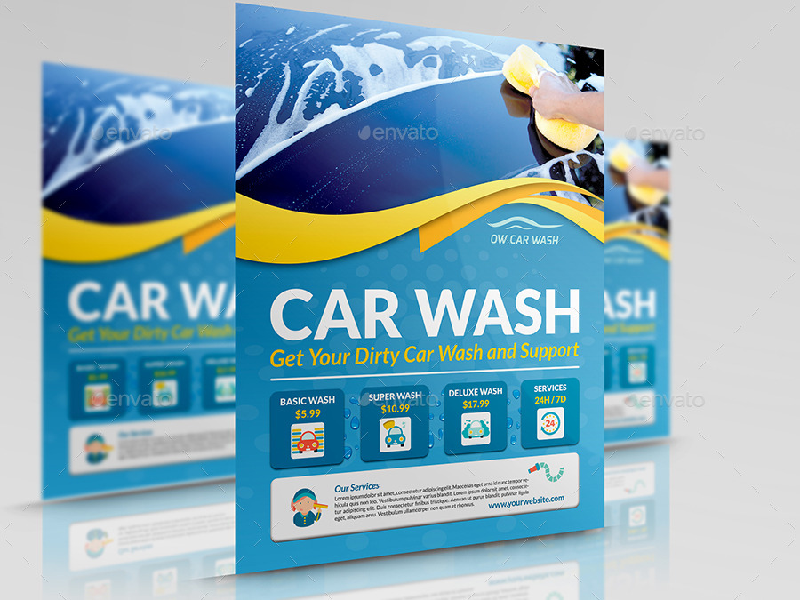 car wash services flyer templates by owpictures graphicriver car wash special flyers