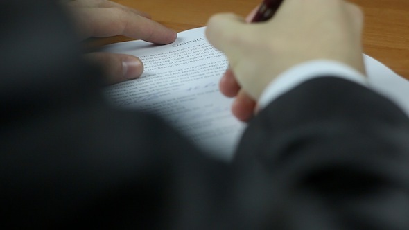 Businessman Signs A Contract 2