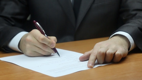  Signing Business Contract