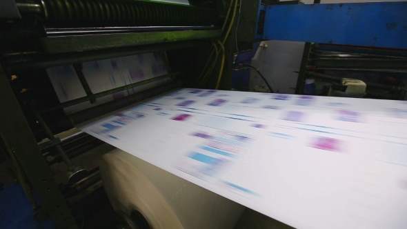 Print Shop Typography Machine Work With Color